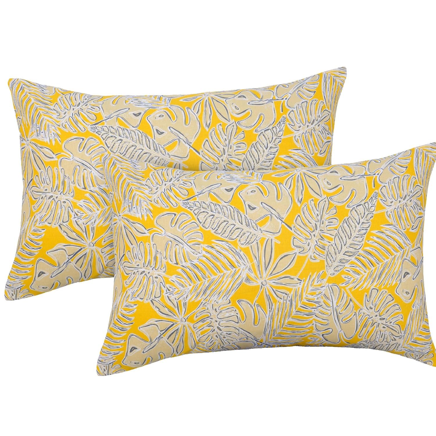 Grey & Yellow King Size Bedsheet With 2 Pillow Covers - 108 X 108 Inches | Cotton Bed Sheets Are Easy To Wash And Maintain At Home