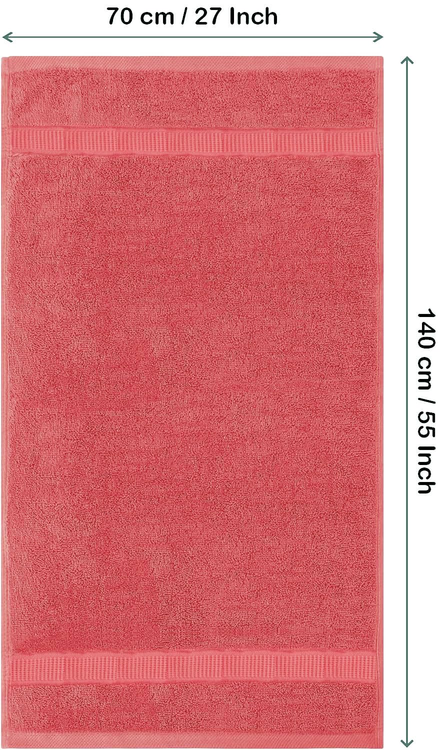 Rewop Microfiber Bath Towels 1200 Gsm | Large Size-Super Soft Coral Fleece Bathing Towel With Hook Quick Dry Super Absorbent-Bath Towel For Men & Women (Red)- Pack Of 2