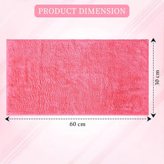 Kuber Industries Cleaning Towel 350 Gsm | Reusable Cleaning Cloths For Kitchen, Duster & Home Cleaning Towel - Pack Of 2 (Pink)