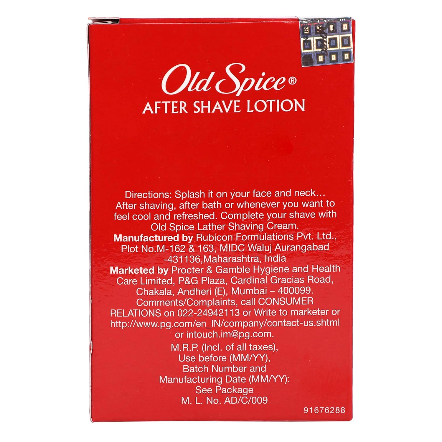 Old Spice Musk After Shave Lotion 100ml 3.4 Fl.oz. | For Men