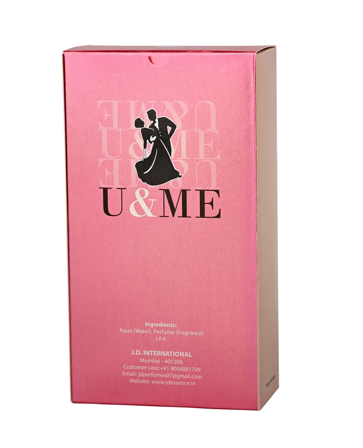 JD International U & Me Apparel Unisex Perfume With Long Lasting Fragrance - 100ml, 3.4 Fl.oz.  | Perfume For Men & Women