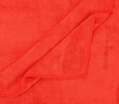 Black Gold The Finer Touch Microfiber 1 Bath Towel, 2 Hand Towels & 2 Washcloth (Red) - Set Of 5