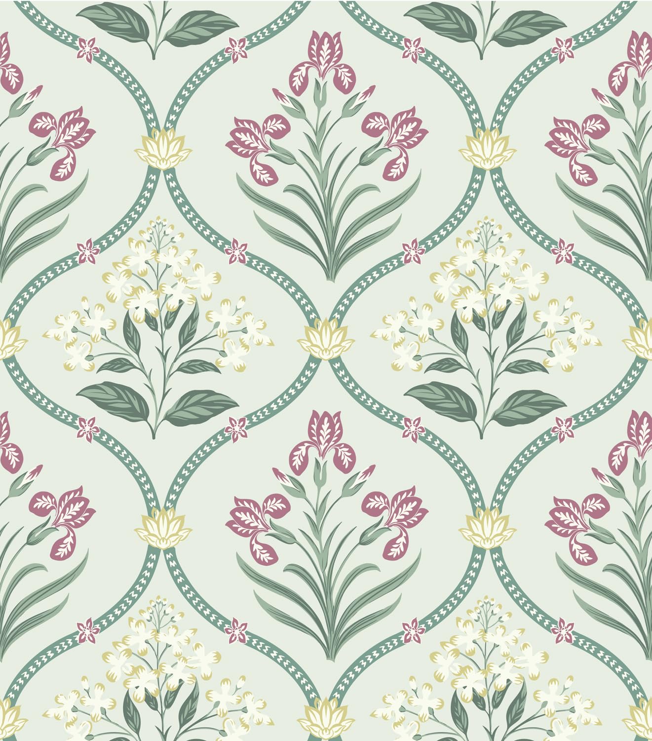 Bedsheet King Size 100% Pure Cotton Floral Sheet With 2 Pillow Covers | 108 X 108 Inches, Green & Pink | Perfect For Gifting On Weddings, Housewarmings, Or Anniversaries