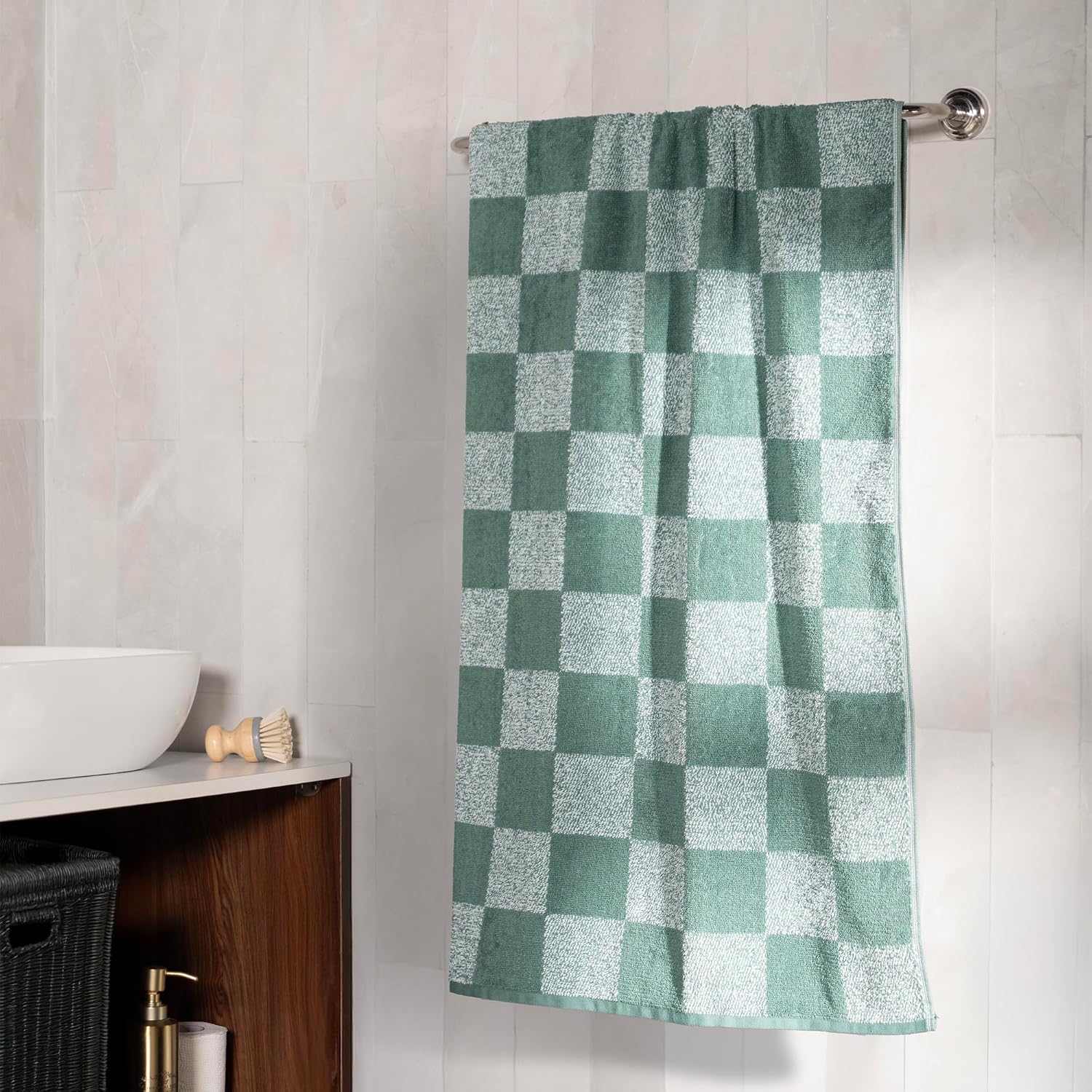 Mytrident Bath Towels 500 Gsm | Urban Comfort Fashion Collection 100% Cotton Towel Bath Towel For Men & Women Highly Absorbent Towels (Green Sage)