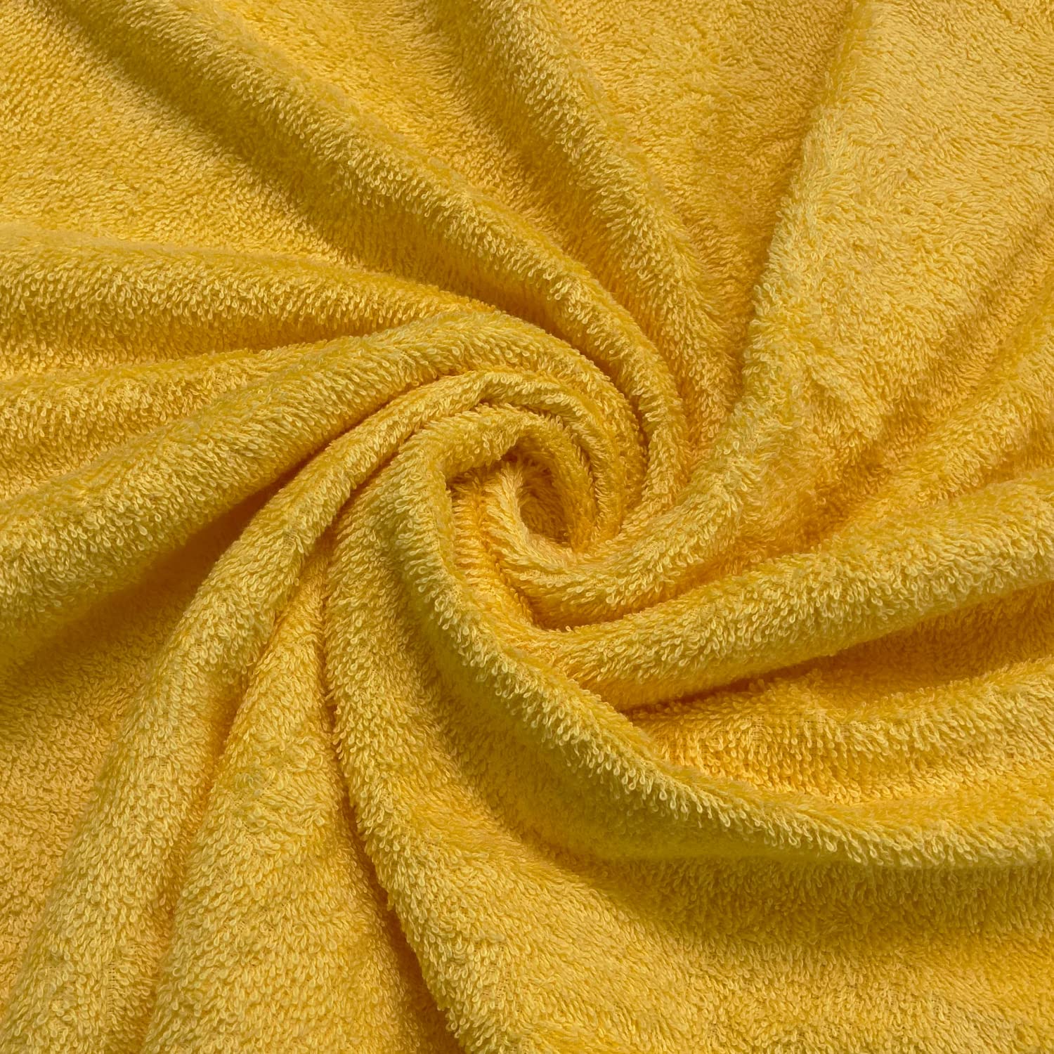 Welspun 100% Cotton Bath Towel 500 Gsm | Anti Bacterial Bright Colours High Absorbency Cotton Bath Towels (Yellow)