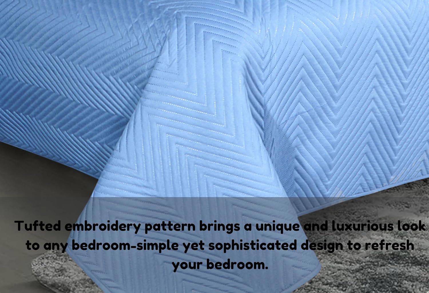 Solid Bedsheet For Double Bed With 2 Pillow Covers | Size - 90 X 100 Inches, Sky Blue | Light Weight, Suitable For All Seasons & Easy To Wash