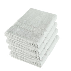 Ayus Cotton Bath Towel 1800 Gsm | Super Absorbent Bath Towel For Men & Women Lightweight & Odour Free (White)- Pack Of 4