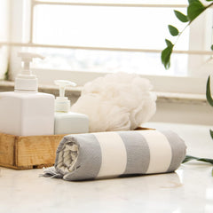 Velve 100% Bamboo Bath Towel 270 Gsm | 2x Softer & Absorbent Than Cotton Towels | Skin Friendly With Non-Toxic Colors (Grey)