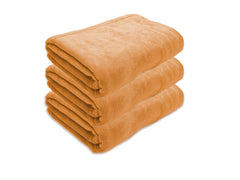 Black Gold The Finer Touch Oversized Microfiber Bath Towel 1950 Gsm | Soft Quick-Dry Microfiber Towel Lightweight, Absorbent & Travel-Friendly (Beige) - Pack Of 3