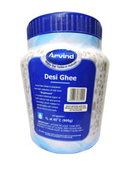 Natural Premium Desi Ghee By Arvind | Rich Aroma For Better Digestion & Immunity Pure Desi Ghee Good For Parathe | (1 Litr) 33.8 Ounce | Jar Pack