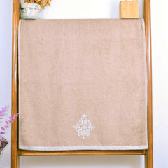 Rangoli 100% Bamboo Bath Towels 500 Gsm | Large Size Ultra Soft, Quick-Absorbent & Eco-Friendly Bath Towels - Beige