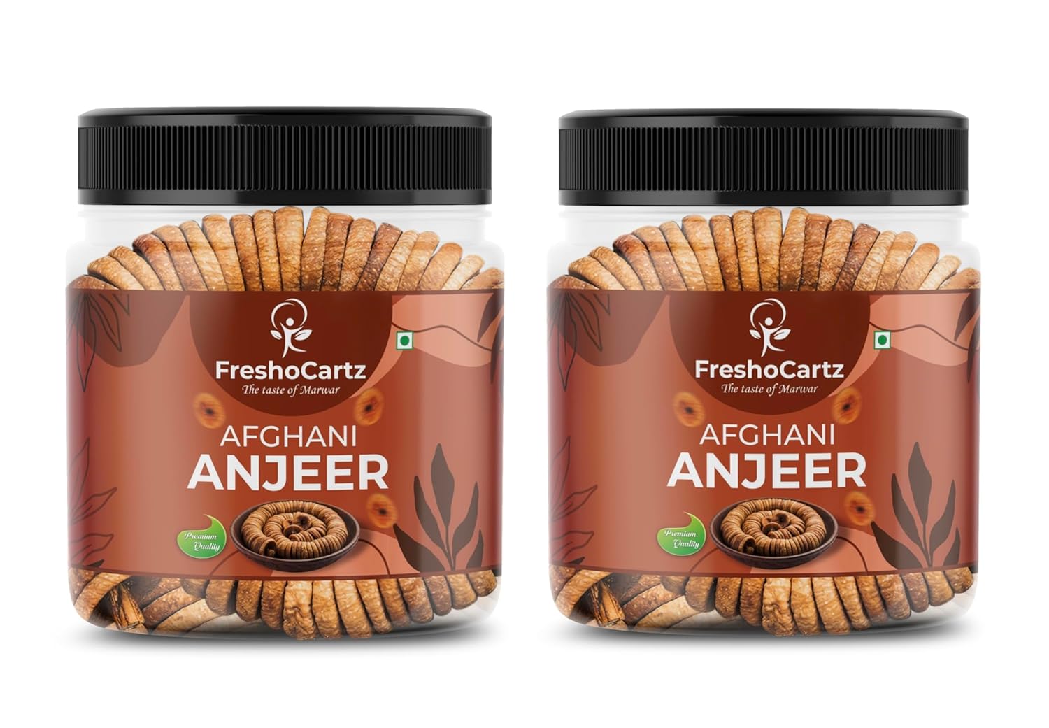 Premium Dried Anjeer Dry Fruits By FreshoCartz 1kg, (250gm*4) Each | Rich Source Of Fiber & Calcium | Afghanistan Dried Figs Jar Pack | 35.2 Ounce