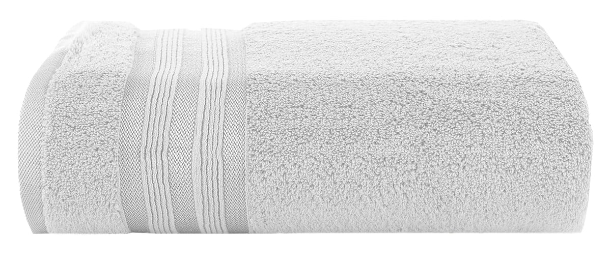Casa Copenhagen Egyptian Cotton Zero Twist 1 Pcs Large Bath Towel 500 Gsm (White)