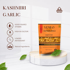 Vemlo Kashmiri Garlic 100% Fresh & Natural Organic Single Clove Garlic, Premium Himalayan Allium Sativum For Strong Immunity, A Taste Of Himalayan Tradition | 100gm 0.2lbs