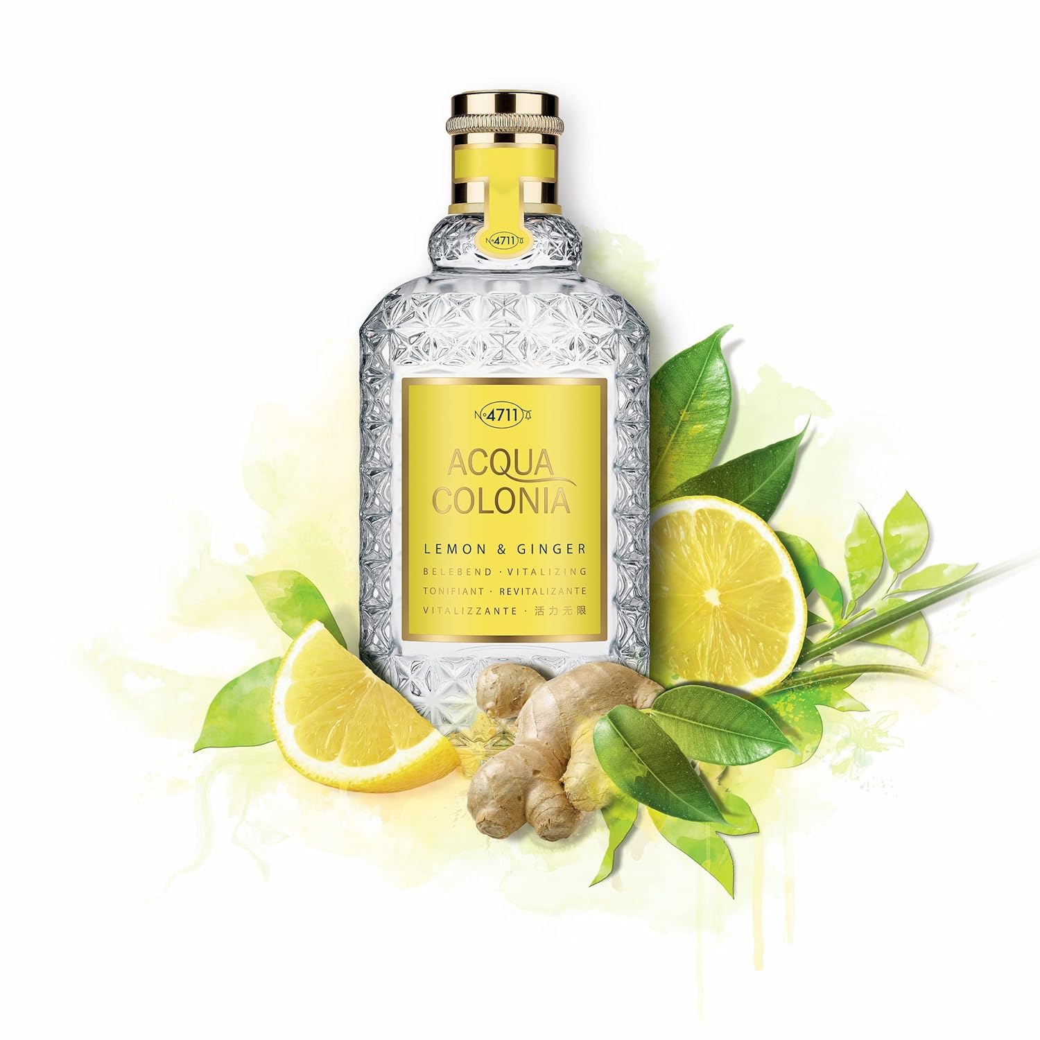 4711 Acqua Colonia Lemon & Ginger Long Lasting Eau De Cologne 170ml 5.7 Fl.oz. | Best Valentine Day Gift For Husband