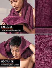 Damensch 100% Cotton Towel 200 Gsm | Super Soft Towels For Bath Large Size, Ultra Absorbent, Quick Dry Towel For Women & Men (Midday Maroon)