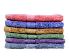 Caslino Small Cotton Face Towels 1800 Gsm | Soft & Absorbent Towel For Women & Men - Multicolor (Set Of 18)