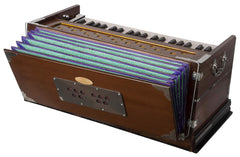 Musical Instrument Harmonium With Cover - 7 Stopper, Double Bellow, 39 Keys, Two Reeds (Bass-Male) | Handmade Instrument - Tuning 440 Standard Pitch