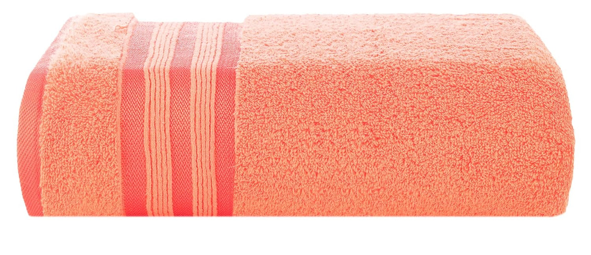 Casa Copenhagen Egyptian Cotton Zero Twist Large Bath Towel 500 Gsm (Malibu Peach)