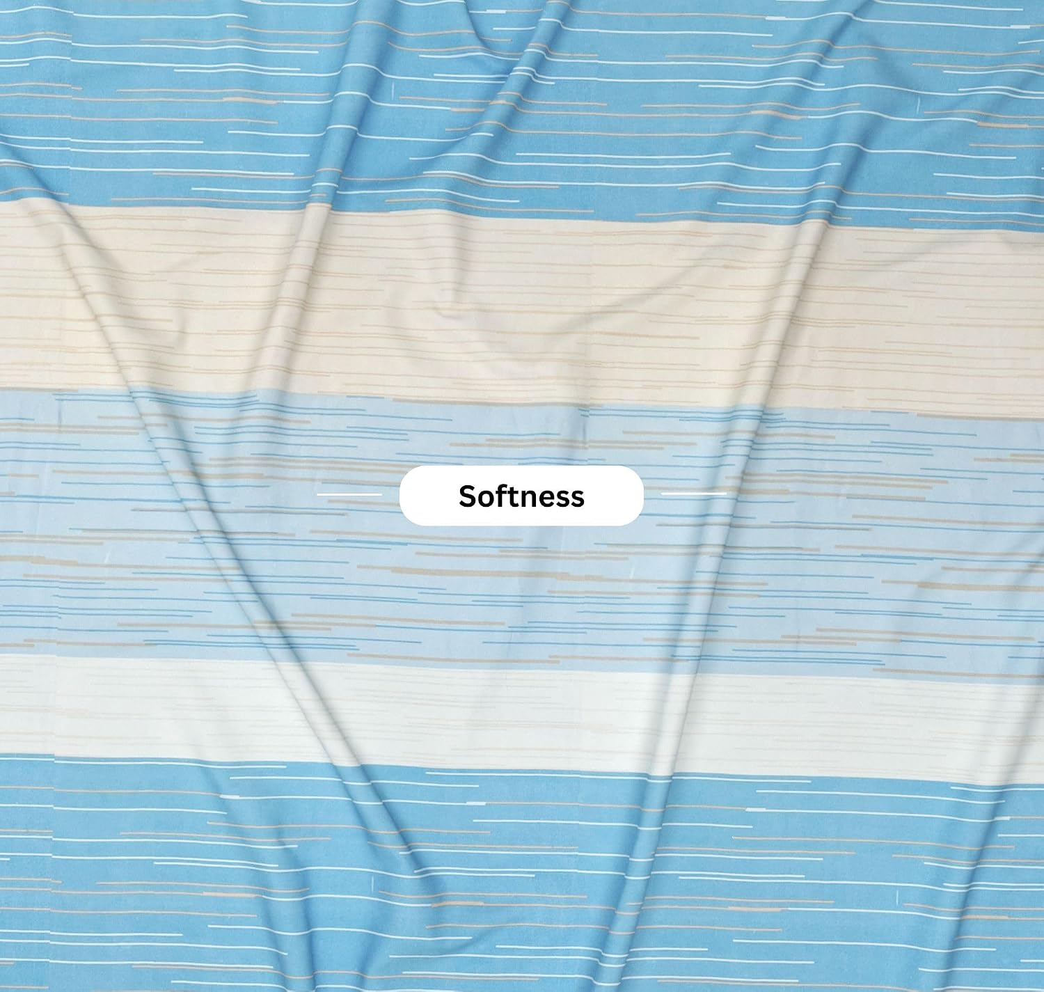 100% Cotton Double Bed Bedsheet Set With 2 Pillow Covers - 90 X 90 Inches, Multicolor | 144 Thread Count Soft & Breathable, For Bedroom & Gifting