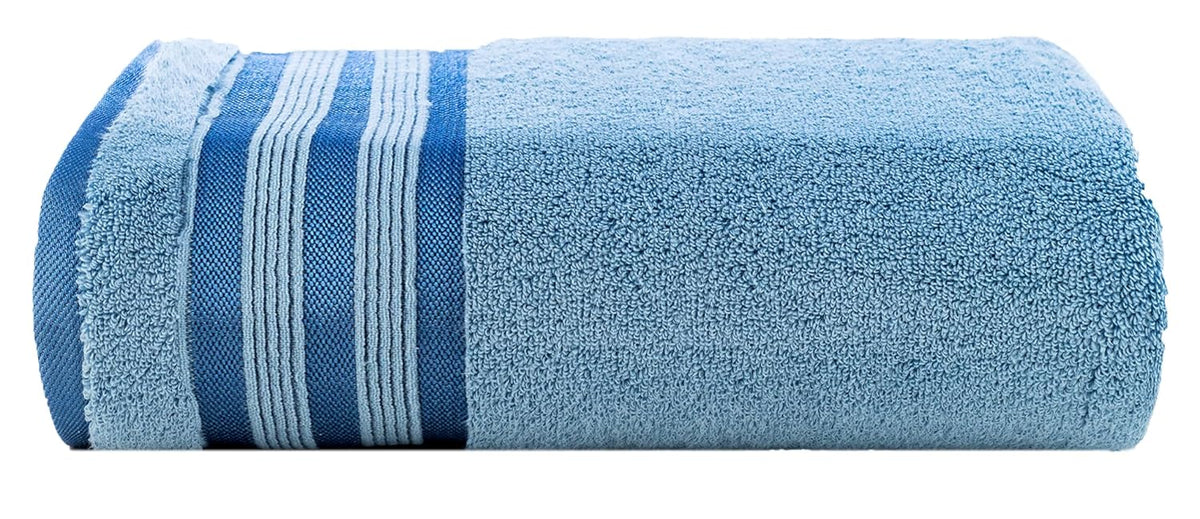 Casa Copenhagen Egyptian Cotton Zero Twist Large Bath Towel 500 Gsm (Dusty Blue)