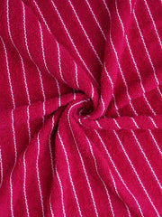 Welspun 100% Cotton Large 250 Gsm Dobby Solid 2-In-1 Bath Towel (Cherry)