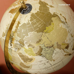 Rotating World Educational Globe 10 Inch With Metal Stand For Show Piece For Office Decor, Study Table Decor, Birthday, Party Gifts & Anniversary, Pack Of 1