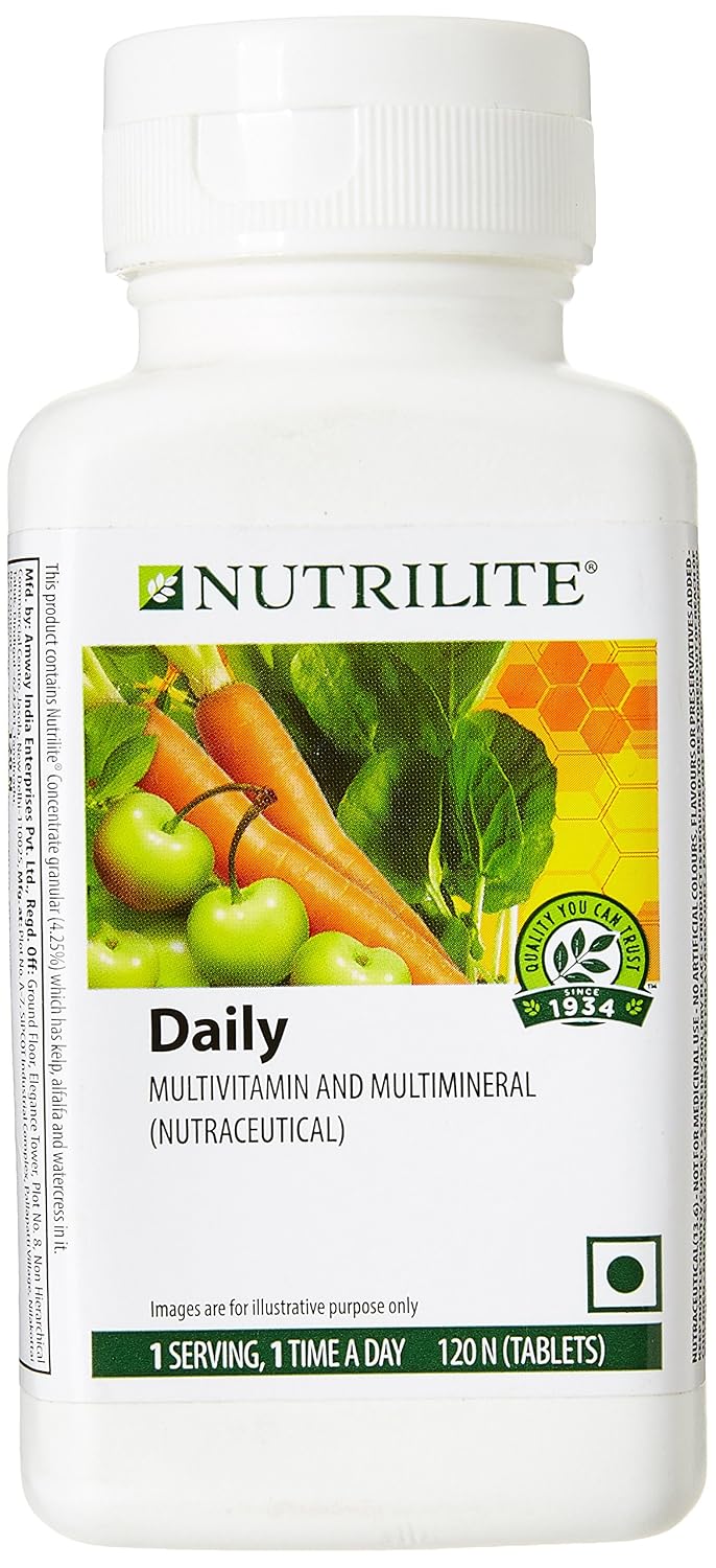 Amway Nutrilite Daily Multivitamin & Multi Mineral | 120 Tablets , 200gm 0.4lbs