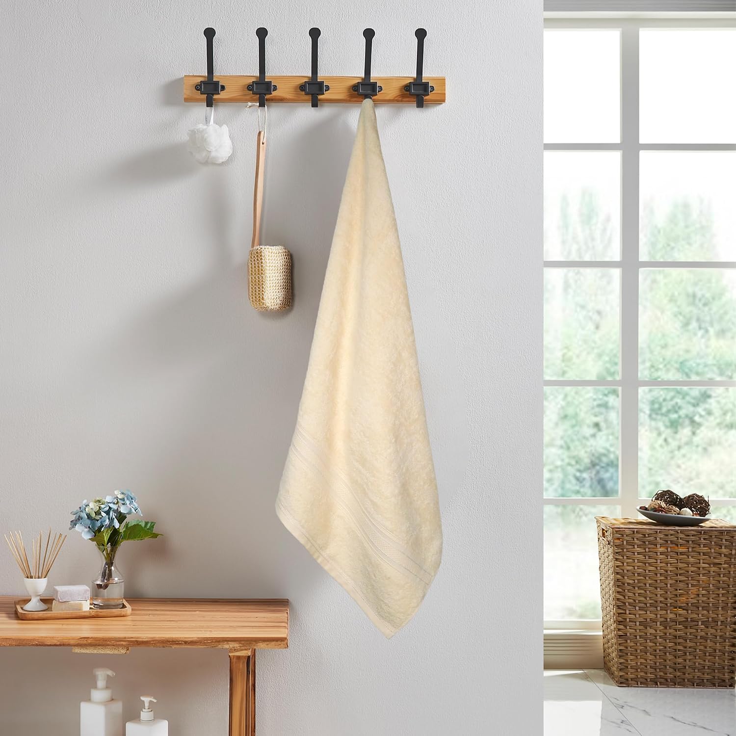 Mytrident Cotton Bath Towel 525 Gsm | For Men & Women Classic Towel 100% Cotton Bath Towel (Fresh Lime)