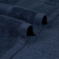 Trident Soft Comfort Air Rich 100% Cotton Bath Towels 500 Gsm | Large Size Bathroom Towels For Men/Women, 2 Pcs (Navy)