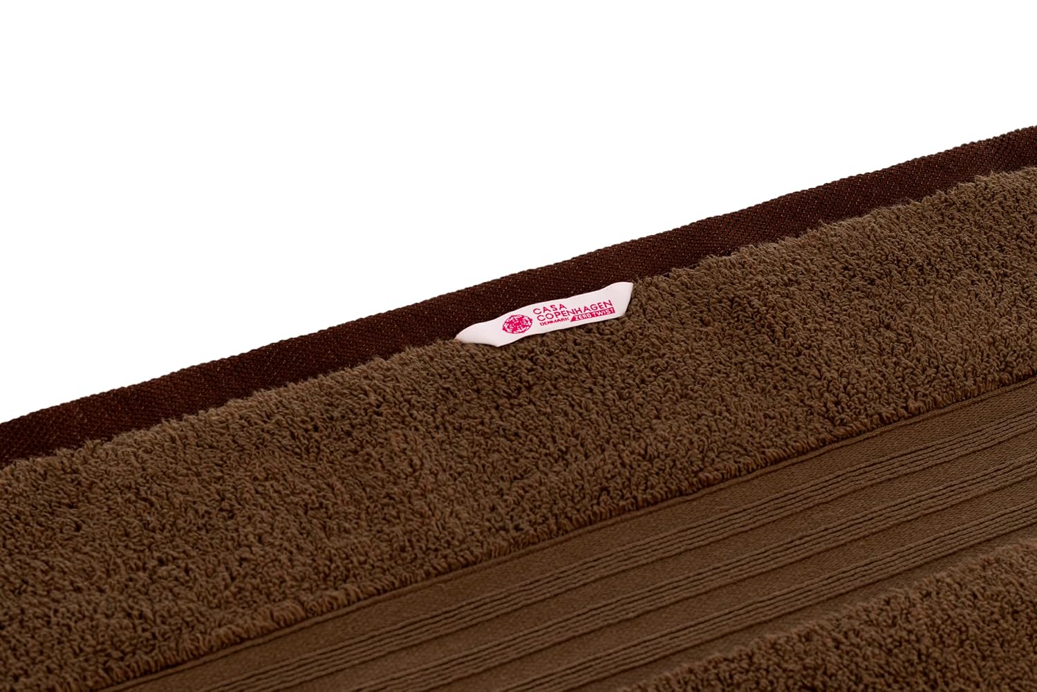 Casa Copenhagen Egyptian Cotton Zero Twist 1 Pcs Large Bath Towel 500 Gsm (Brown)