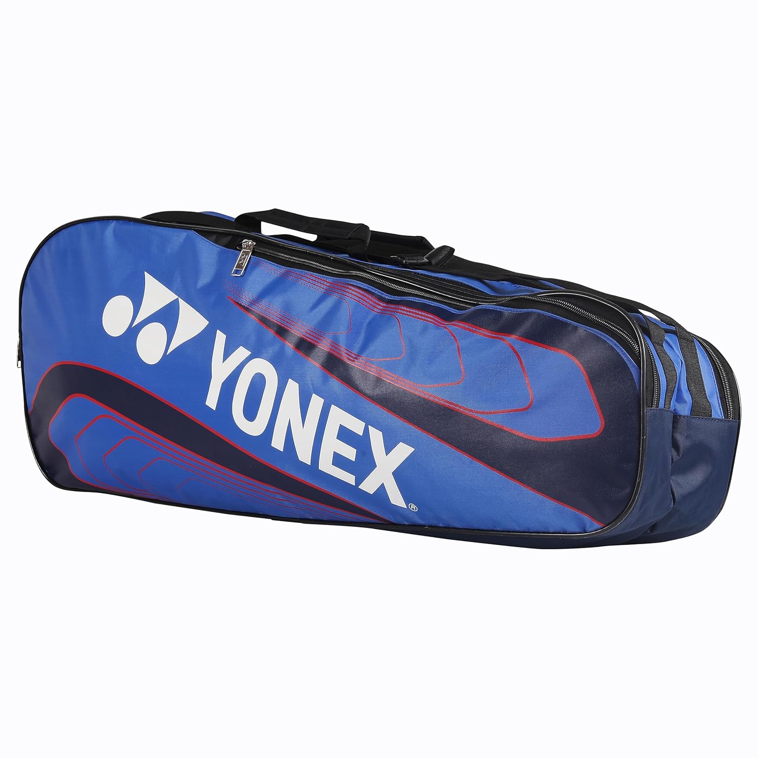 Yonex Badminton Kitbag BT5, 2 Zipper Compartment For Storage Of 3 Rackets & Clothes | Colour - Royal Blue Navy, Size - Large, Material - Nylon