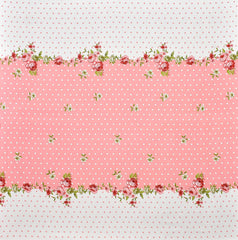 Cotton Printed 1 Single Bedsheet With 1 Large Size Pillow Covers - 60 X 90 Inches, Pink & White | 240 Thread Count - Light Weight, Suitable For All Seasons & Easy To Wash