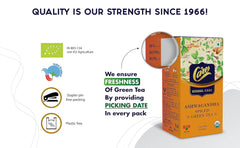 Care Ashwagandha Spiced Herbal Care Green Tea - 25 Sachets | Organic Desi Kahwa With Tulsi, Ginger, Cinnamon - Ayurvedic Indian Kadha For Detoxification | Whole Loose Leaves Blend