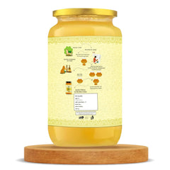 100% Natural A2 Handmade Cow Ghee By Go Fresho | High In Vitamins A, D & Healthy Desi Ghee Good For Boost Immunity | (1 Litr) 33.8 Ounce | Jar Pack