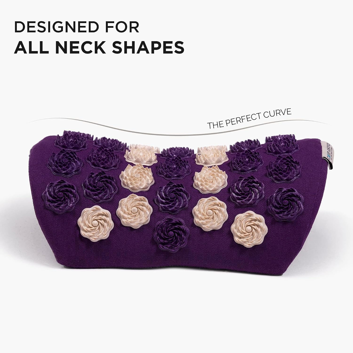 Orthopedic Cervical Pillow For Neck Pain & Shoulder Pain Relief, Grapevine | Acupressure Massager Pillow, Reduce Stress & Tension With Neck Pillow | Eco Friendly, Washable Outer Cover