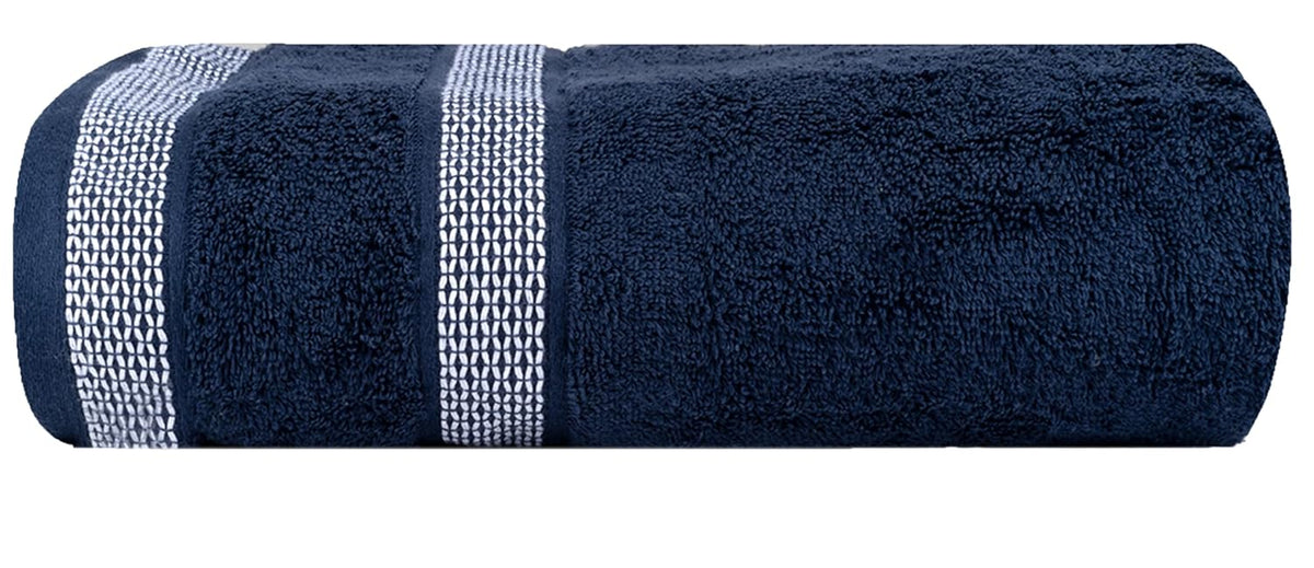 Casa Copenhagen Egyptian Cotton Solitiare 1 Pcs Large Bath Towel 500 Gsm (Navy)