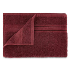 Spaces 100% Cotton Bath Towel 500 Gsm | Ultra Absorbency Easy Care Light Weight Cotton Bath Towels (Maroon)