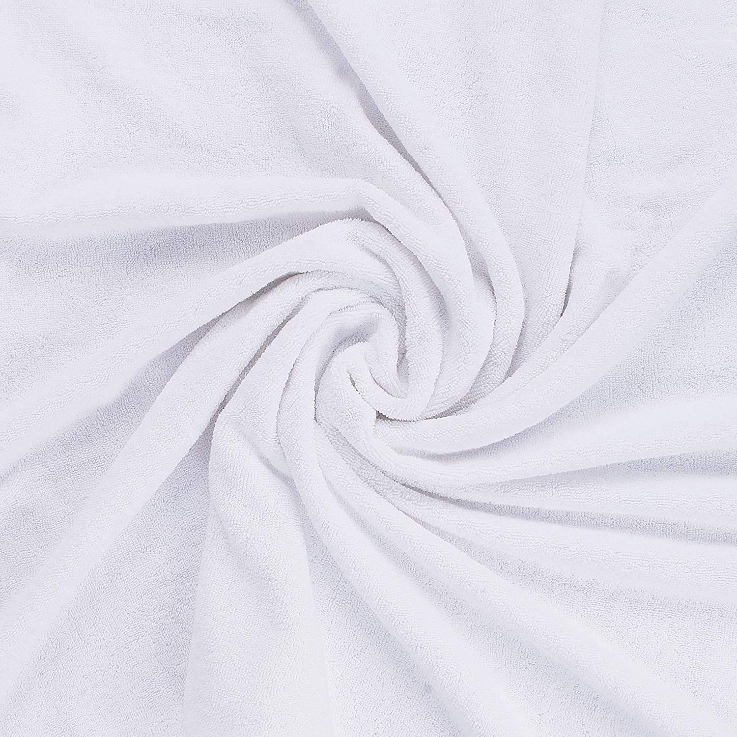 Urbane Home Cotton Bath Towel 400 Gsm | Super Absorbent Towel Bath Towel For Men & Women | Lightweight & Odour Free (White)
