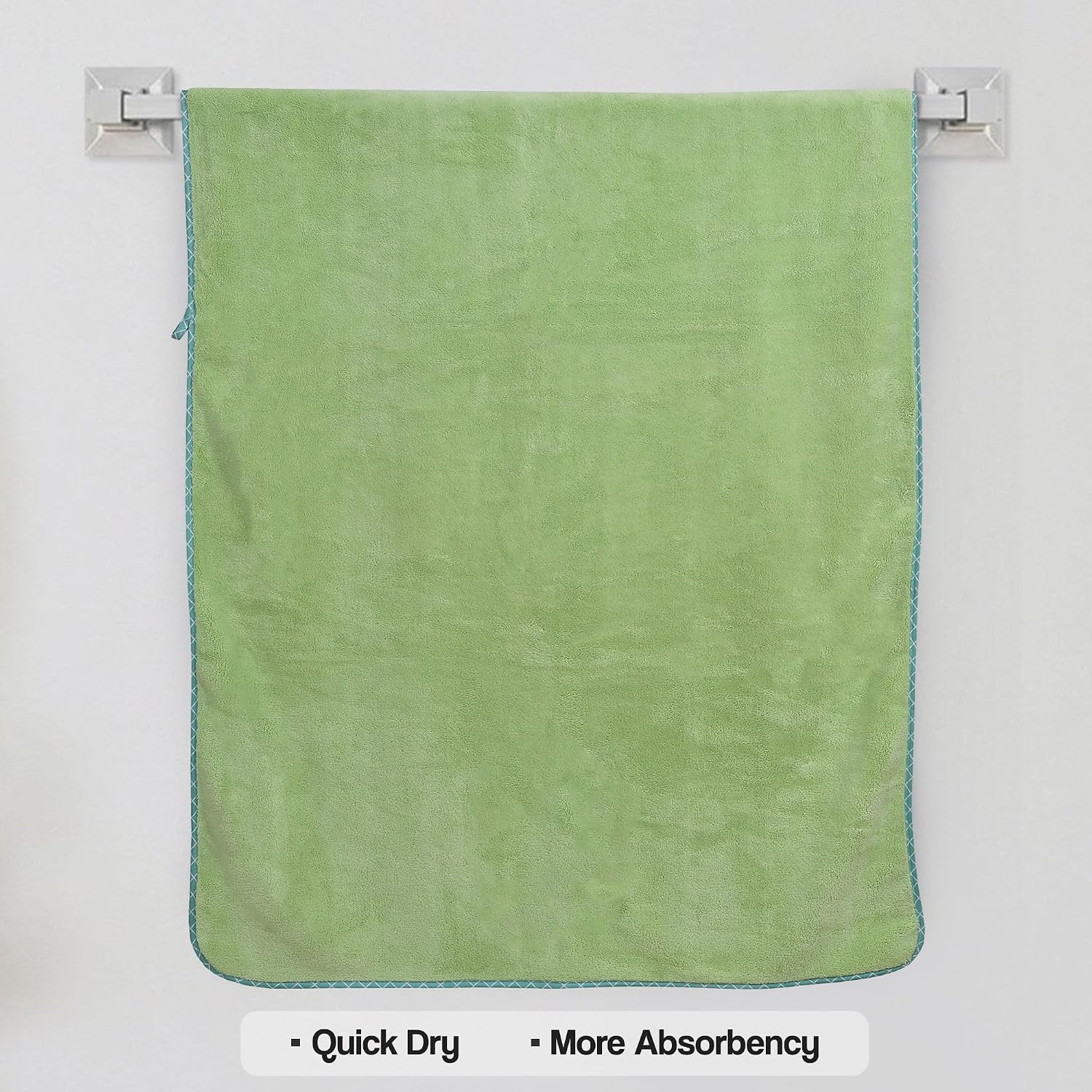 Urbanleaf Microfiber Large Bath Towel Quick Dry Super Absorbent Bath Towel | Towel For Bath, Travel, Gym, Beach, Pool & Yoga (Pista Green)