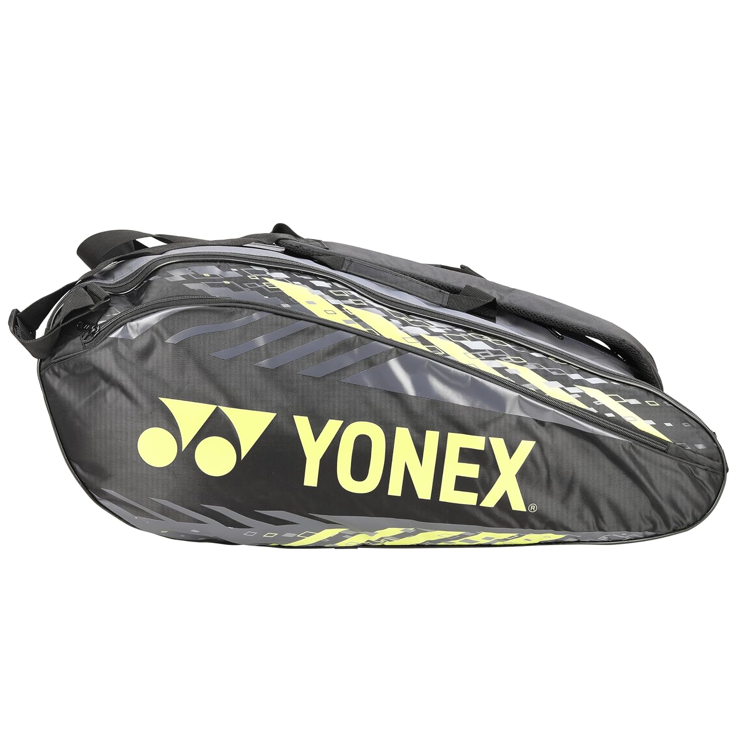 Yonex Badminton Racquet Bag 2329 T02 BT9, Colour - Black Light Lime, Size - Large, Material - Polyurethane