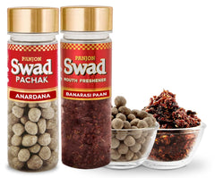 Panjon Swad Pachak Anardana & Mukhwas Dry Banarasi Paan 230gm, (115gm *2 Bottle)