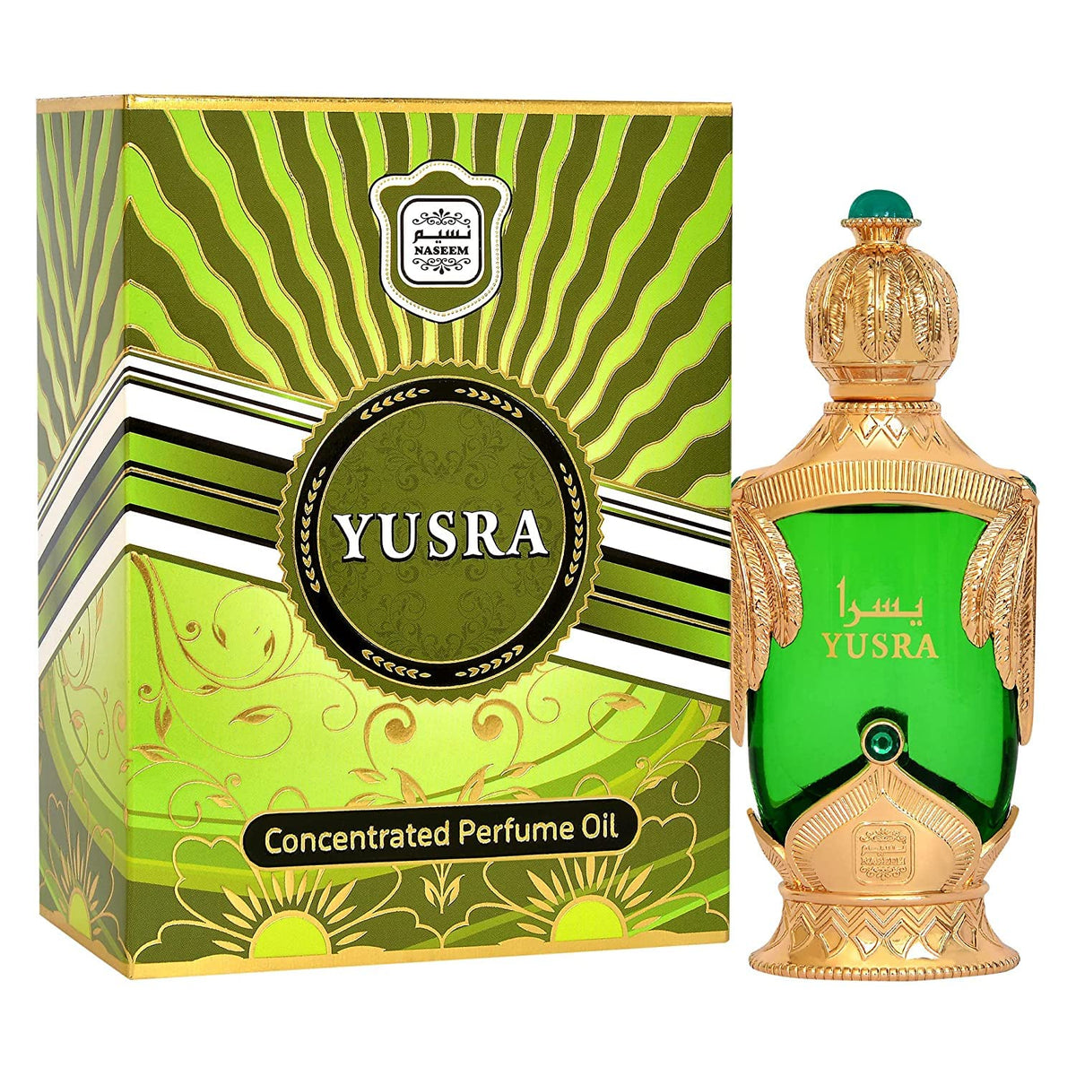 Naseem Yusra Concentrated Perfume Oil 6ml 0.2 Fl.oz. Long Lasting Arabian Fragrance Oil For Unisex | Alcohol Free