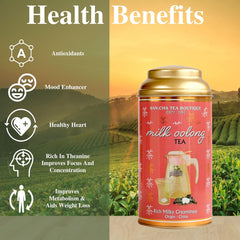 San-Cha Milk Oolong Tea - 50gm, 1.7 Ounce | Semi Fermented Tea & Lightly Oxidized Tea - Rich Milky Creaminess Whole Leaf Tea | Low Caffeine