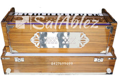 Folding Harmonium With Coupler Free Padded Carry Bag - 7 Bellow, 42 Keys, 3 Reeds (Bass + Male+ Female), 3 1/2 Octaves, Instant Response Keyboard – No Lag Time