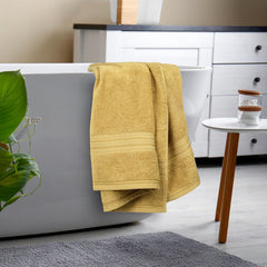 Mytrident Cotton Bath Towel 525 Gsm | For Men & Women Classic Towel 100% Cotton Bath Towel (Golden Haze)