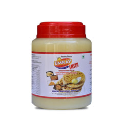 100% Natural Lite Interesterified Veg Fat Vegan Fat Desi Ghee By Emkay | Rich In Vitamin A & D Healthy Pure Desi Ghee Good For Bakes Cookies | (500ml) 16.9 Ounce | Jar Pack