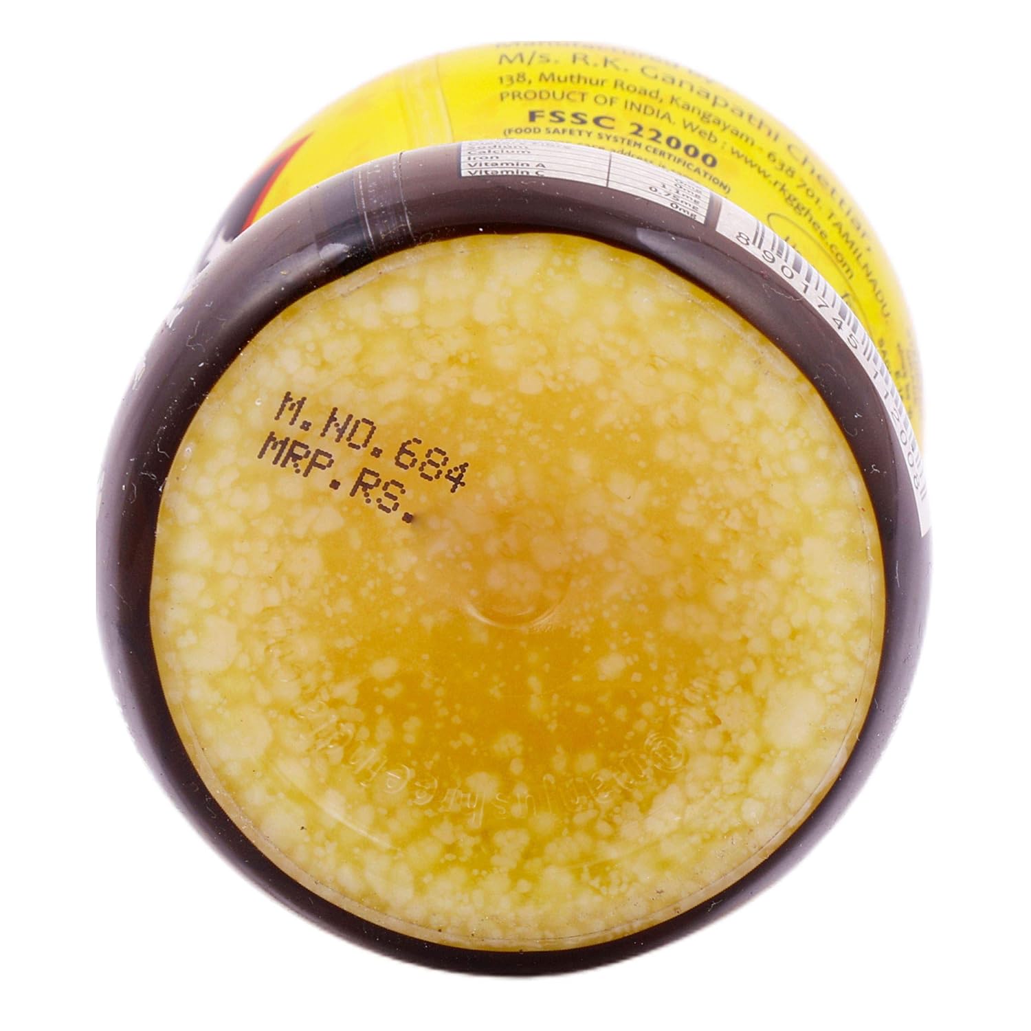 Organic Pure Agmark Ghee By RKG | Nutrient Rich Taste & Aroma Desi Pure Ghee Perfect For Boost Strength | (200ml) 6.7 Ounce | Plastic Bottle