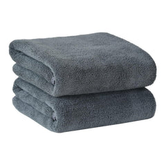 Yellow Weaves Super Soft Microfiber Hand Towels, Gym & Workout Towels 400 Gsm, Pack Of 2, (Grey)