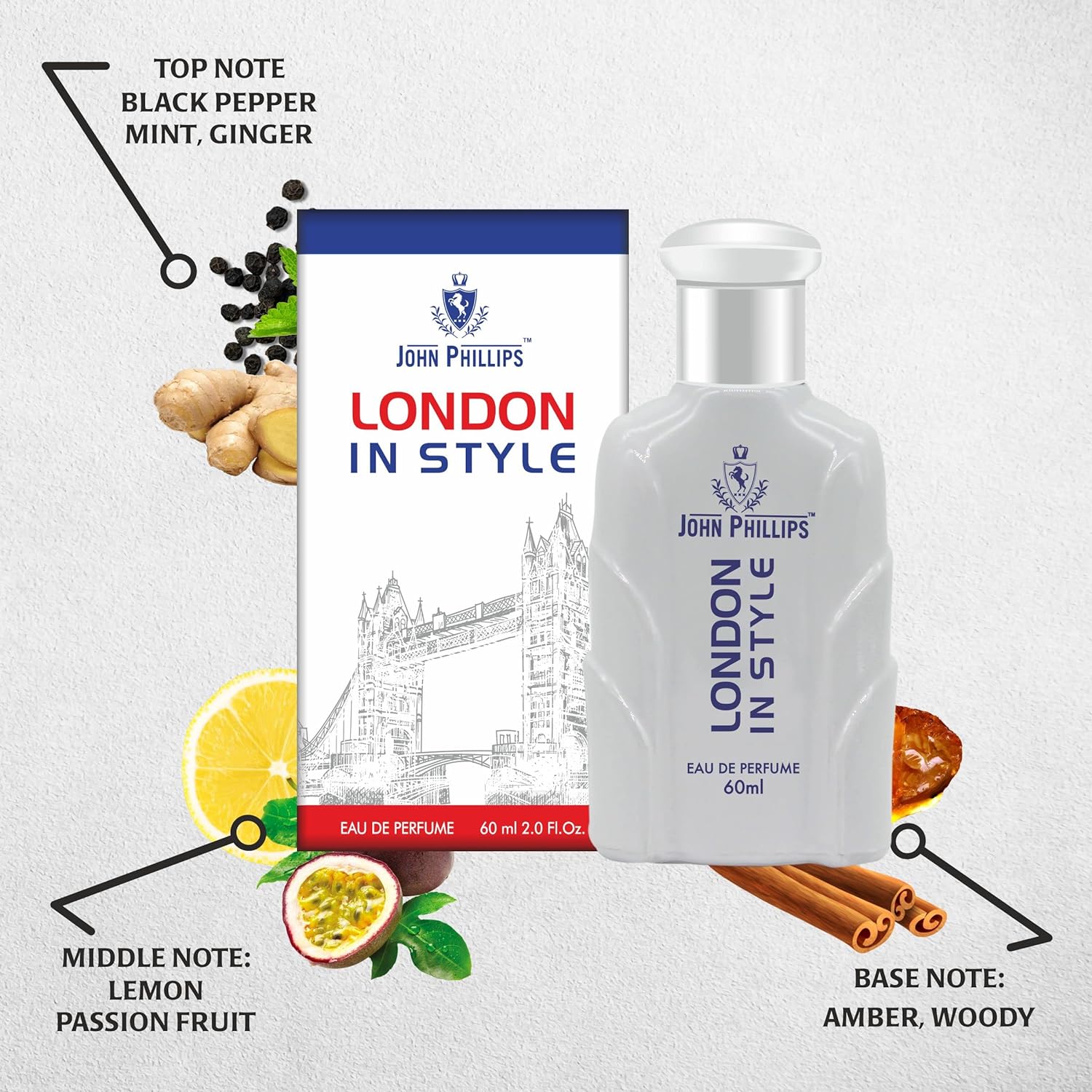 John Phillips London In Style 60ml 2 Fl.oz. & Marconi Senorita 100ml 3.4 Fl.oz. | Combo Of 2 For Men & Women